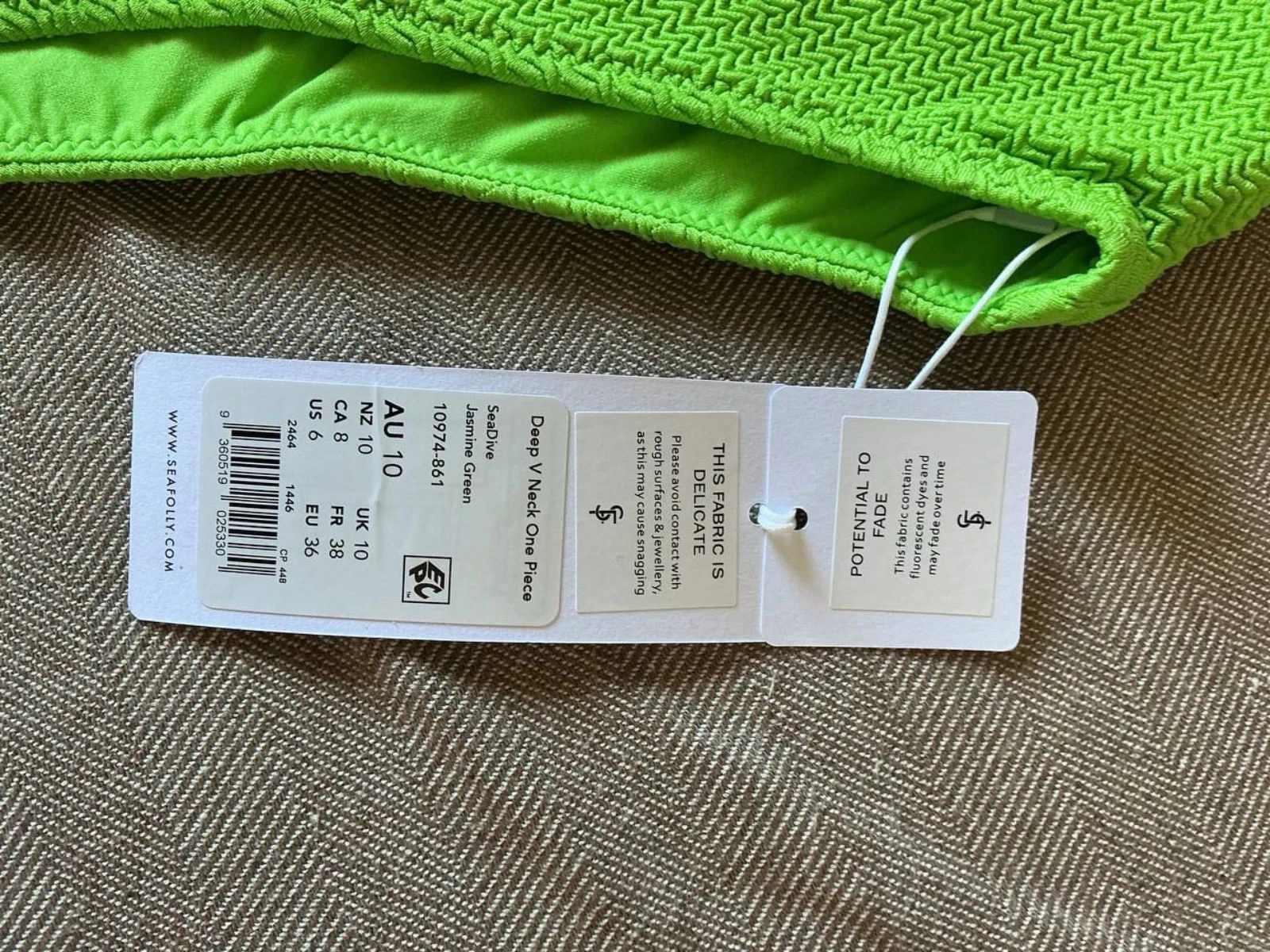 Seafolly Green one-piece swimsuit Size 38 – photo 3